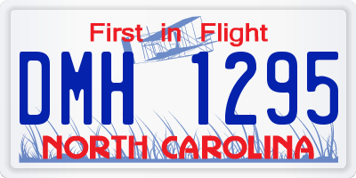 NC license plate DMH1295