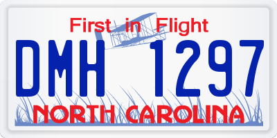 NC license plate DMH1297