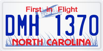 NC license plate DMH1370