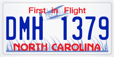 NC license plate DMH1379