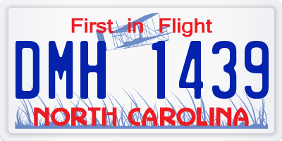 NC license plate DMH1439