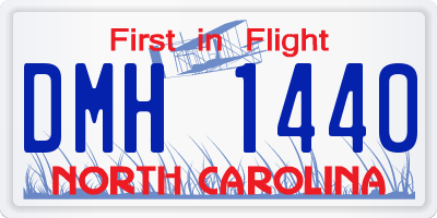 NC license plate DMH1440