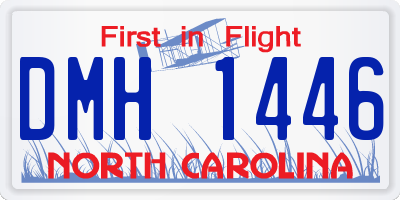 NC license plate DMH1446