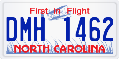 NC license plate DMH1462