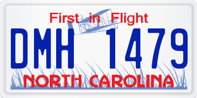 NC license plate DMH1479