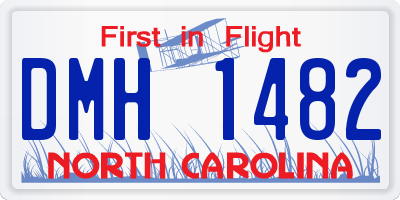 NC license plate DMH1482