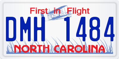 NC license plate DMH1484