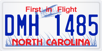 NC license plate DMH1485