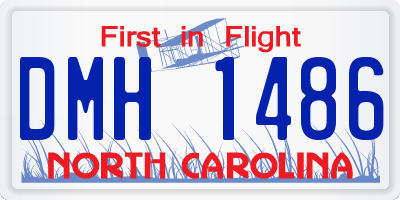 NC license plate DMH1486