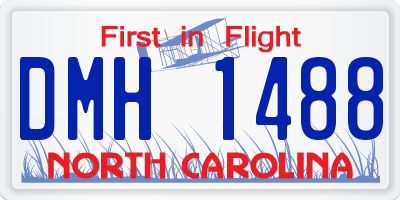 NC license plate DMH1488