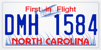 NC license plate DMH1584