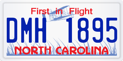 NC license plate DMH1895