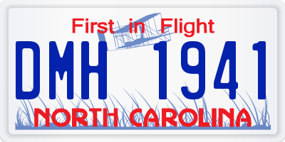 NC license plate DMH1941