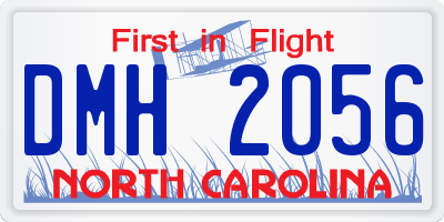 NC license plate DMH2056