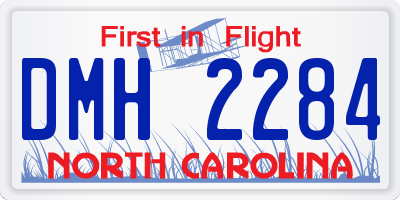 NC license plate DMH2284