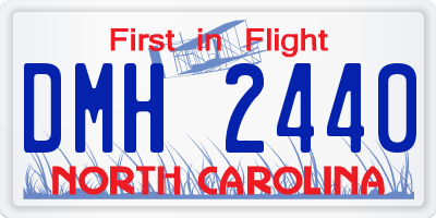 NC license plate DMH2440