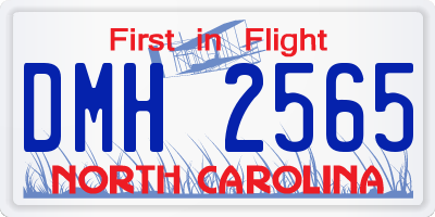 NC license plate DMH2565