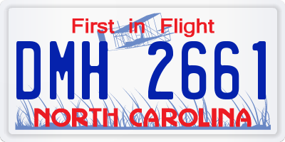 NC license plate DMH2661