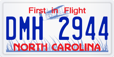 NC license plate DMH2944