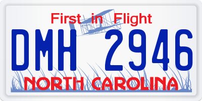 NC license plate DMH2946