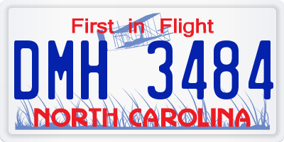 NC license plate DMH3484