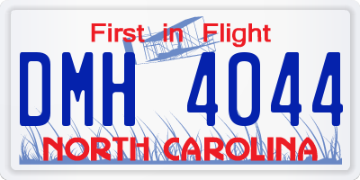 NC license plate DMH4044