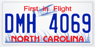 NC license plate DMH4069