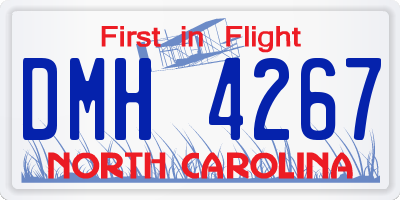 NC license plate DMH4267