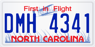 NC license plate DMH4341