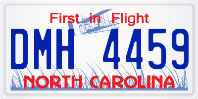 NC license plate DMH4459