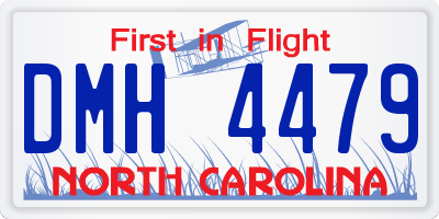 NC license plate DMH4479