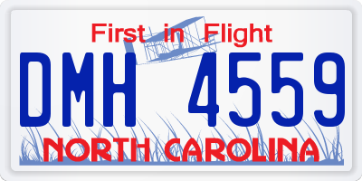 NC license plate DMH4559
