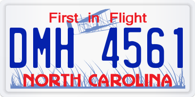 NC license plate DMH4561