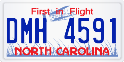 NC license plate DMH4591