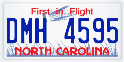 NC license plate DMH4595