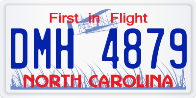 NC license plate DMH4879