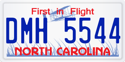 NC license plate DMH5544