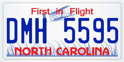 NC license plate DMH5595