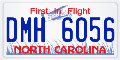 NC license plate DMH6056