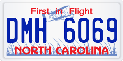 NC license plate DMH6069