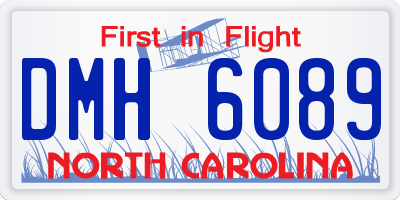 NC license plate DMH6089