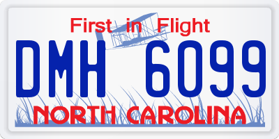 NC license plate DMH6099