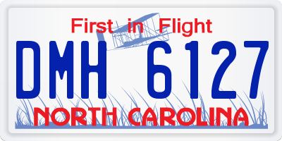 NC license plate DMH6127