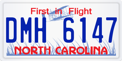 NC license plate DMH6147