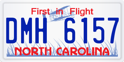 NC license plate DMH6157