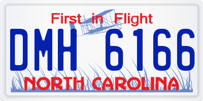 NC license plate DMH6166