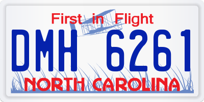 NC license plate DMH6261