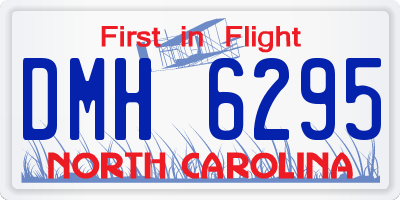 NC license plate DMH6295