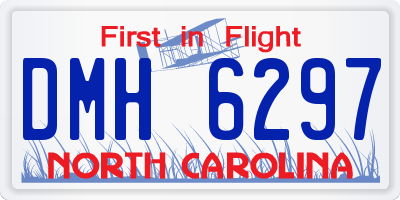 NC license plate DMH6297