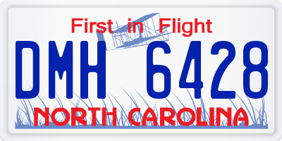 NC license plate DMH6428